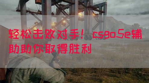 轻松击败对手！csgo5e辅助助你取得胜利(图1)