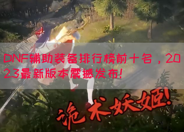 DNF辅助装备排行榜前十名，2023最新版本震撼发布！(图1)