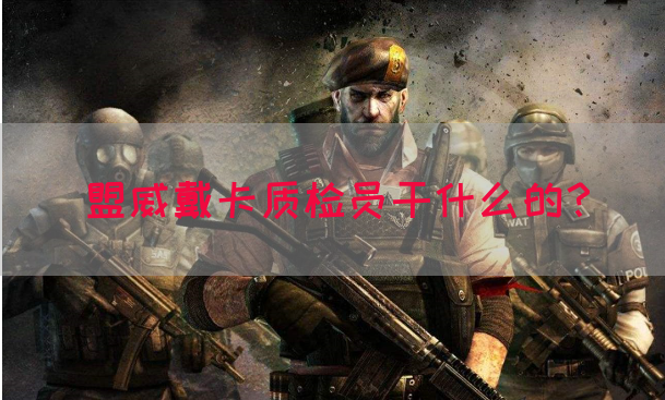 盟威戴卡质检员干什么的？