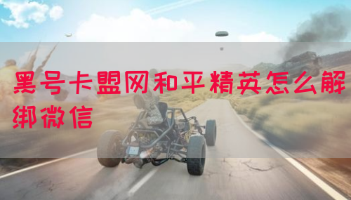 黑号卡盟网和平精英怎么解绑微信