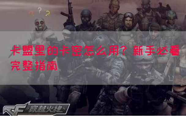 卡盟里的卡密怎么用？新手必看完整指南