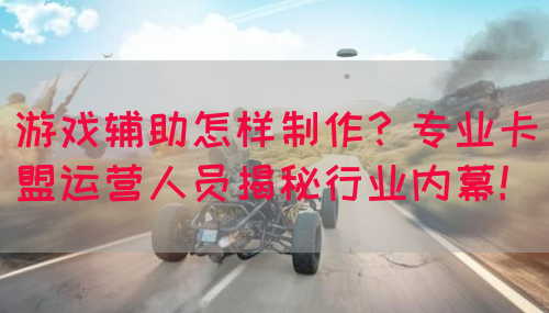 游戏辅助怎样制作？专业卡盟运营人员揭秘行业内幕！(图1)