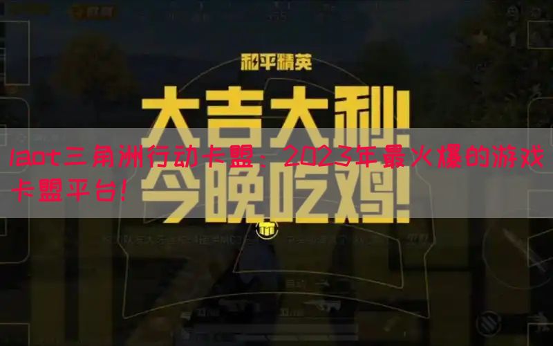 laot三角洲行动卡盟：2023年最火爆的游戏卡盟平台！